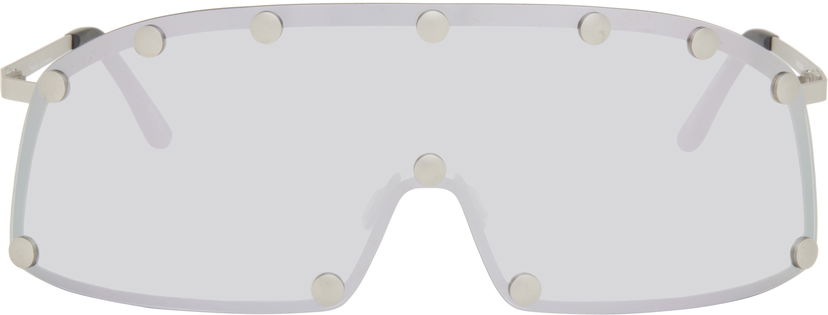 Sončna očala Rick Owens Rick Owens Hollywood Shielding Sunglasses Kovinski | RG0000001 GSILV