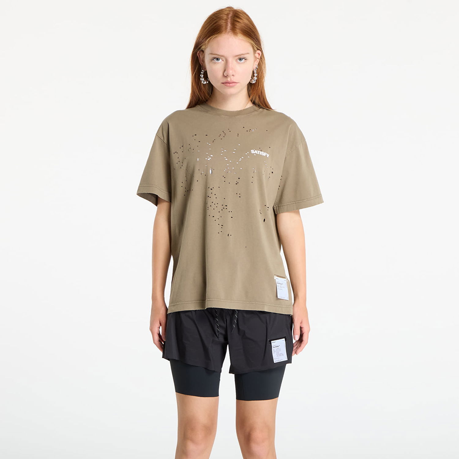 Majica Satisfy Satisfy MothTech T-Shirt Aged Falcon Rjava | 11006-AFA-SAB2, 0