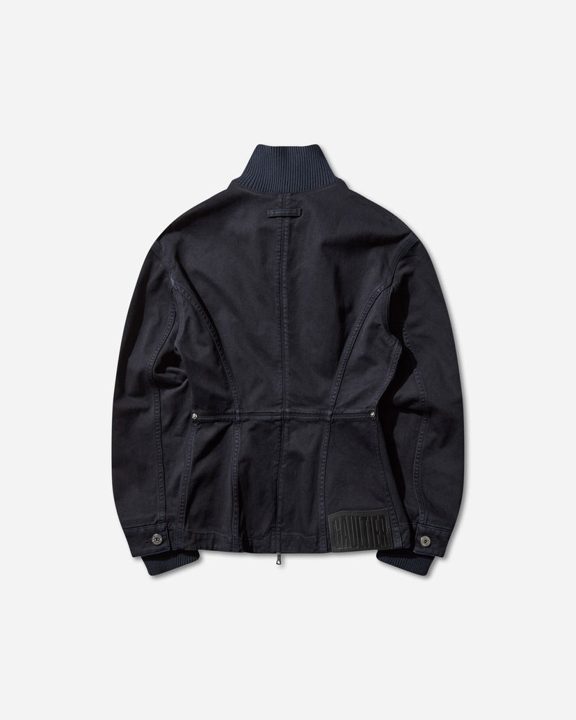 Jakna Jean Paul Gaultier Slit Denim Jacket Mornarica | 2504WJA011W049 59
