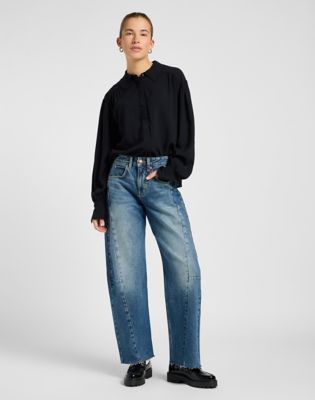 Srajce Lee Regular Statement Collar Shirt Unionall Črna | 112371292, 1