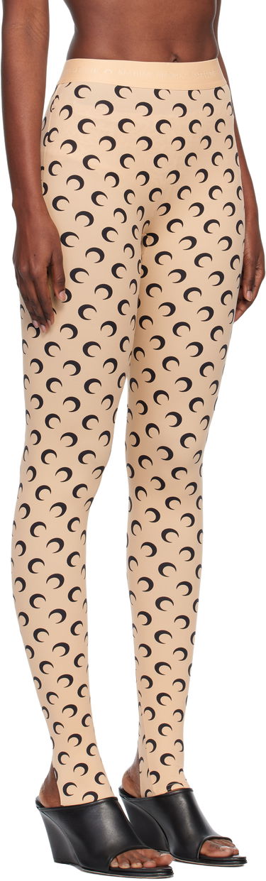 Pajkice Marine Serre Stirrup Leggings with Moon Print Rdeča | WPA111A CJER0001, 1