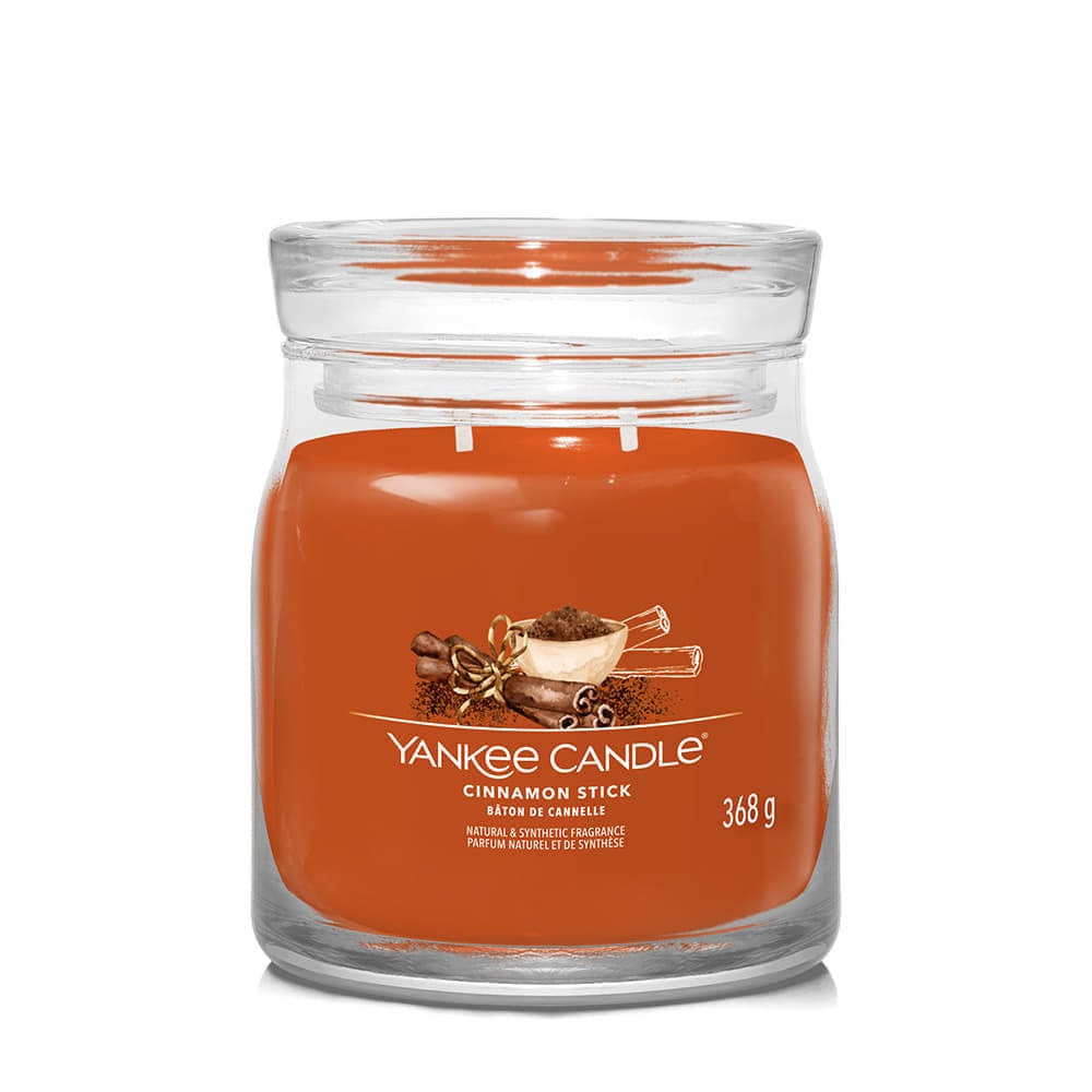Sveče Yankee Candle Signature Medium Jar 2 Wicks Cinnamon Stick Oranžna | 40780, 0