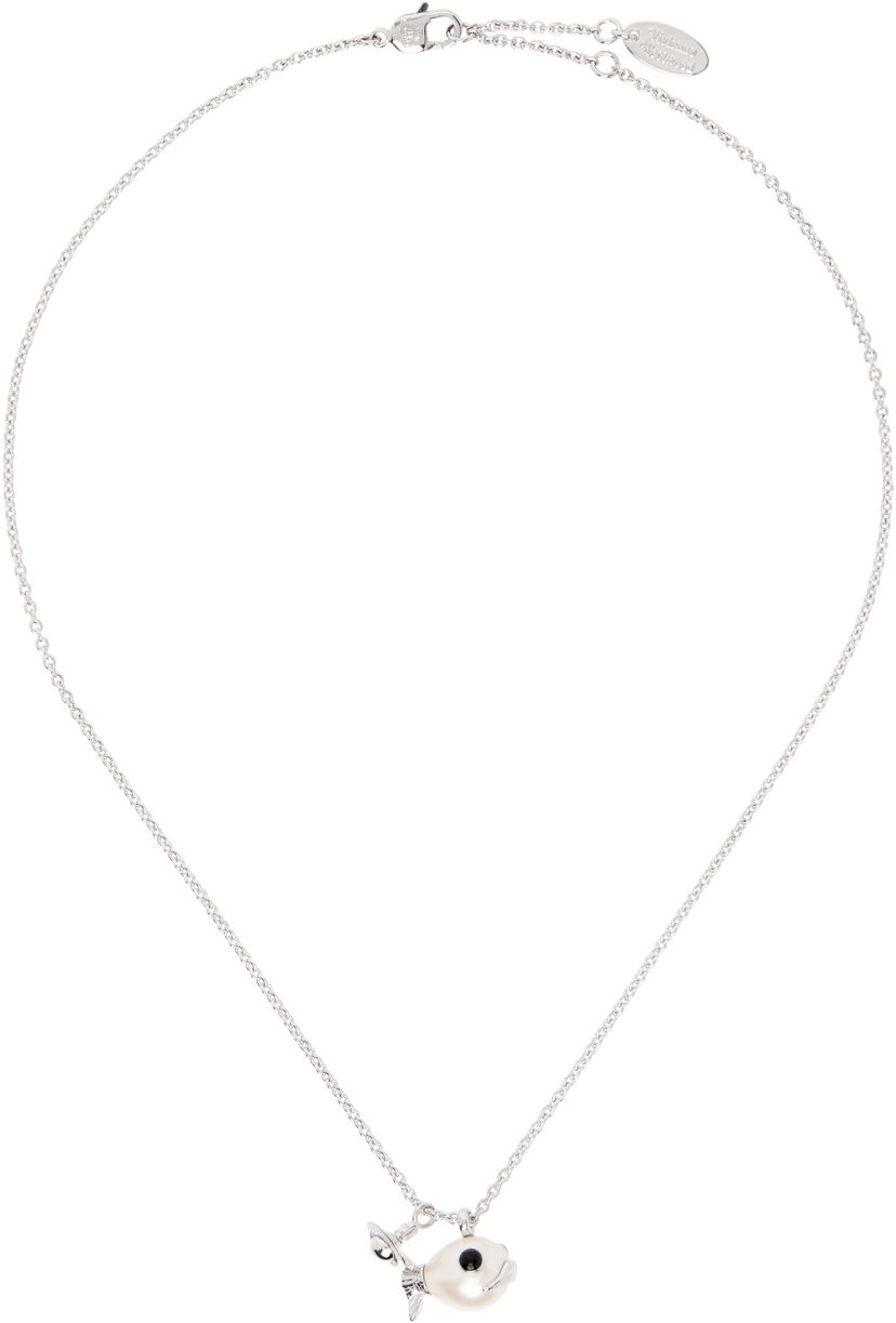 Ogrlica Vivienne Westwood Vivienne Westwood Luzie Pearl Pendant Necklace Kovinski | 630203FK-02P601-