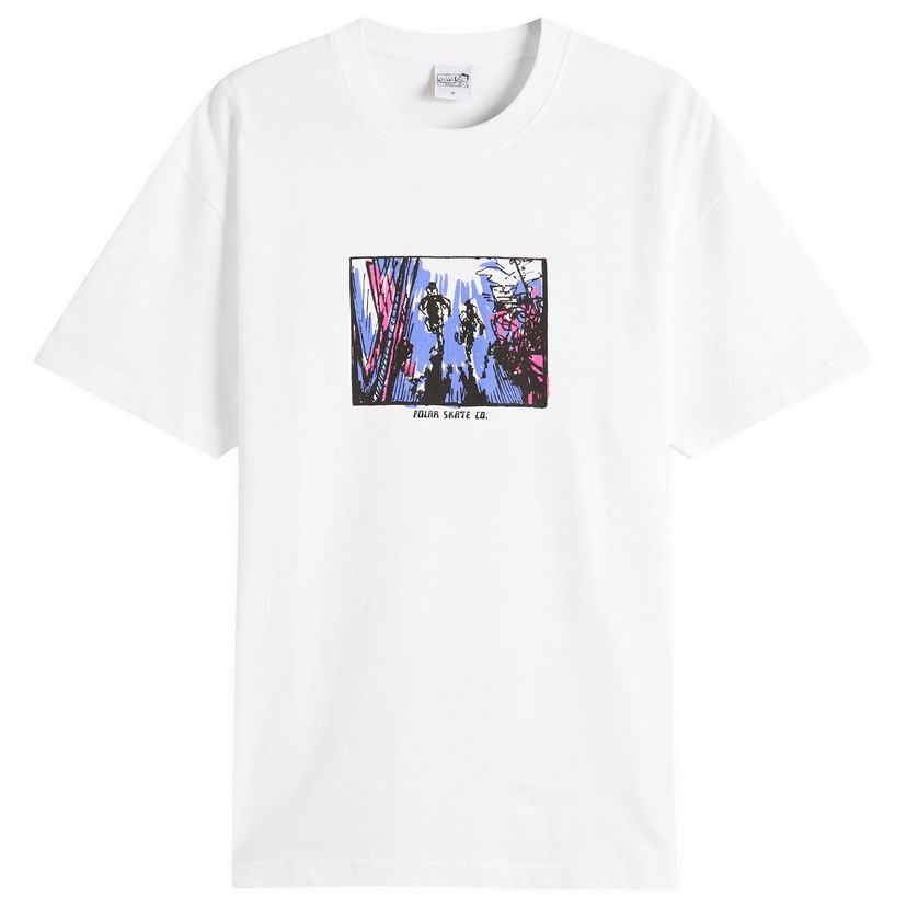 Majica Polar Skate Co. Running T-Shirt by Polar Skate Co., Size Large Bela | PSC-SU25-29-WHT