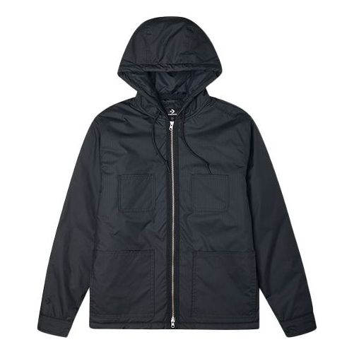Jakna Converse Cargo Hooded Jacket Črna | 10021637-A01