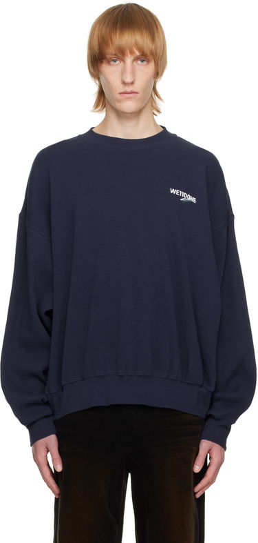 Pleteni pulover We11done Designer Basic Sweatshirt Modra | WD-TS3-22-798-U-NV, 0