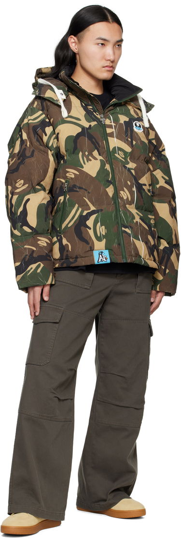 Puhovka AAPE by A Bathing Ape AAPE by A Bathing Ape Moonface Camo Hooded Down Jacket Večbarvna | AAPDNM7665XANGRR, 4