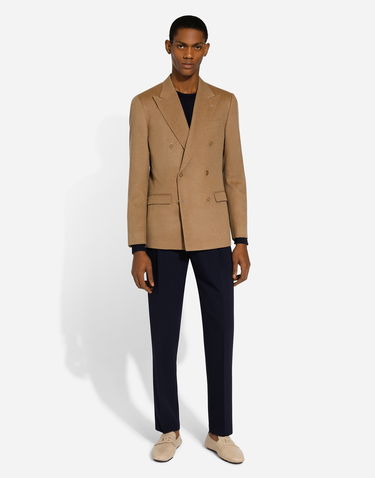 Jakna Dolce & Gabbana Dolce & Gabbana Double-breasted Taormina-fit Jacket Rjava | G2NW1TFU3LUM0464, 1