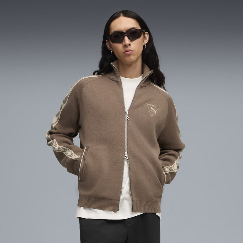 Pulover Puma REPRESENT T7 Jacket Rjava | 632543_96