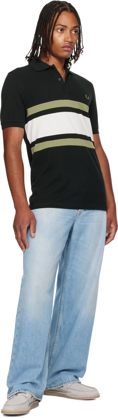 Polo majica Fred Perry Fred Perry Panelled Polo Črna | M9903, 3