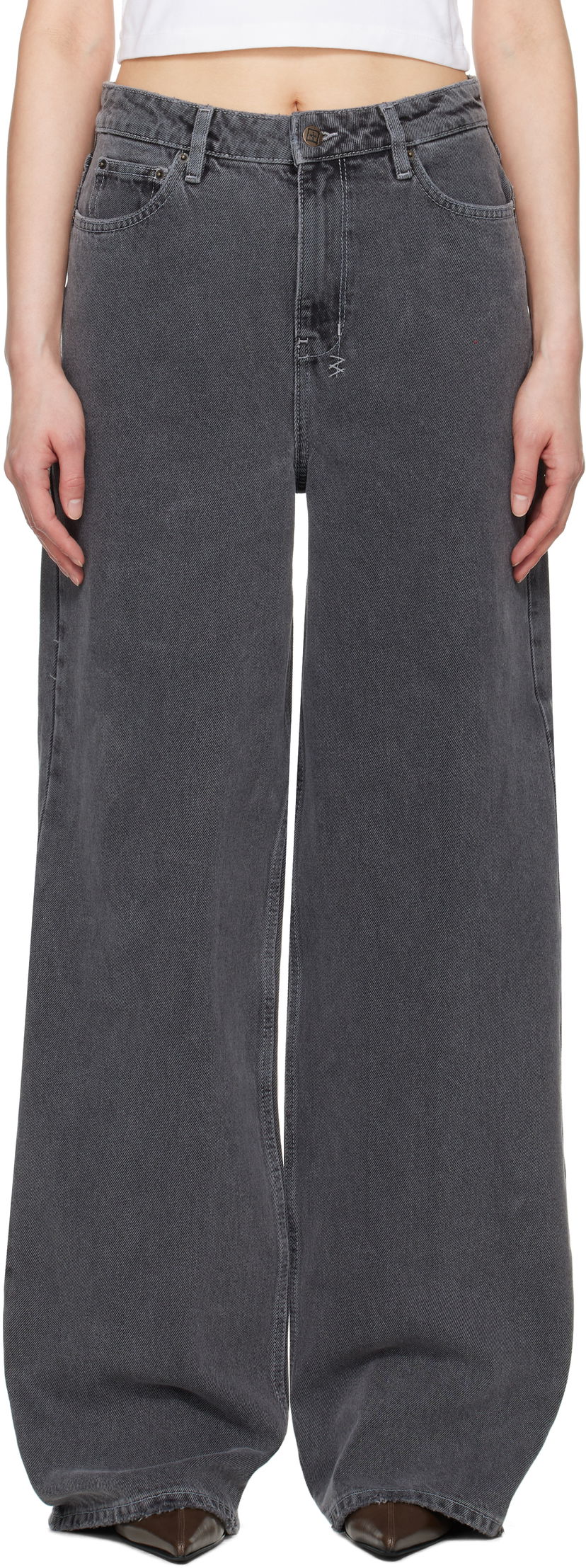Kavbojke Ksubi Ksubi Baggy Jeans Siva | WSP25DJ016