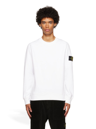 Pleteni pulover Stone Island Patch Bela | 771563020