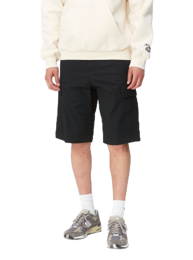 Kratke hlače Carhartt WIP Regular Cargo Short "Black rinsed" Črna | I028246_89_02