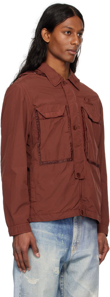 Vetrovka C.P. Company C.P. Company Flatt Nylon Goggle Overshirt Jacket Črna | 18CMOS090A-005991G, 4