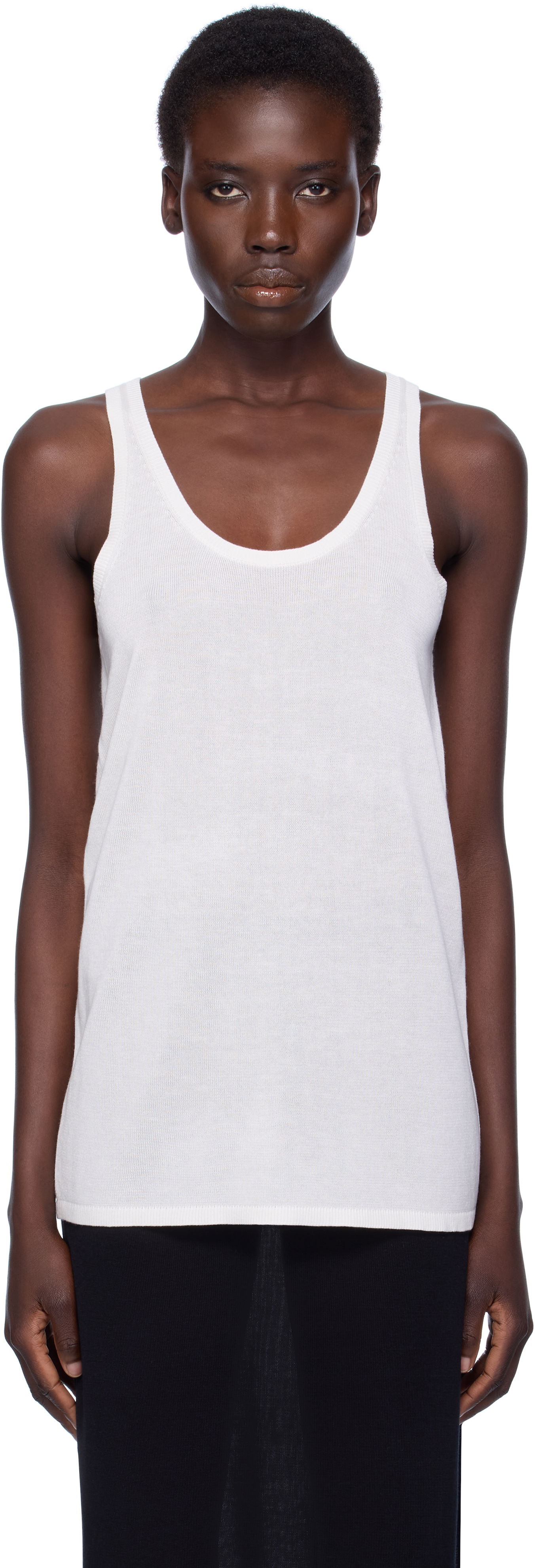 Majica brez rokavov TOTEME TOTEME Knit Tank Top Bela | 253-WRT0530-YA0079, 0