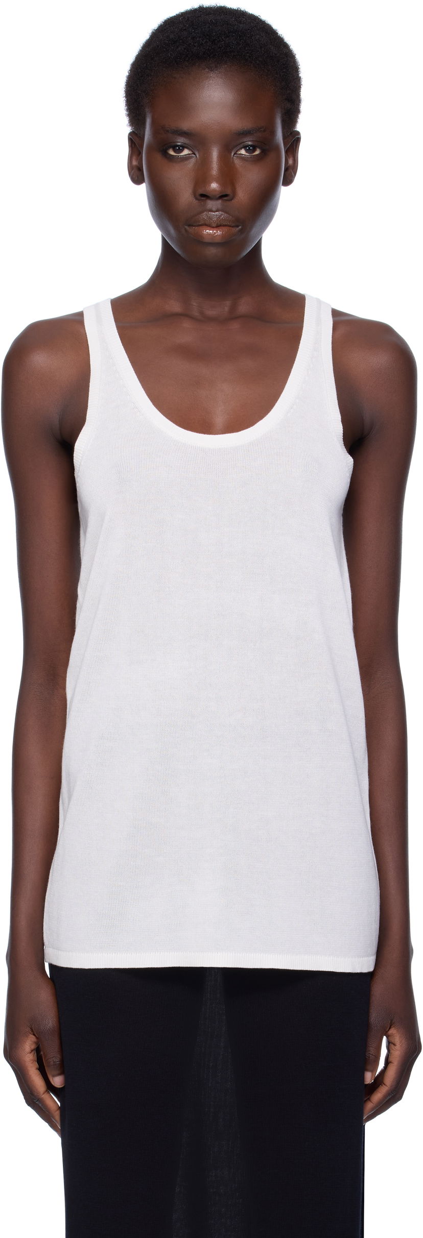 Majica brez rokavov TOTEME TOTEME Knit Tank Top Bela | 253-WRT0530-YA0079