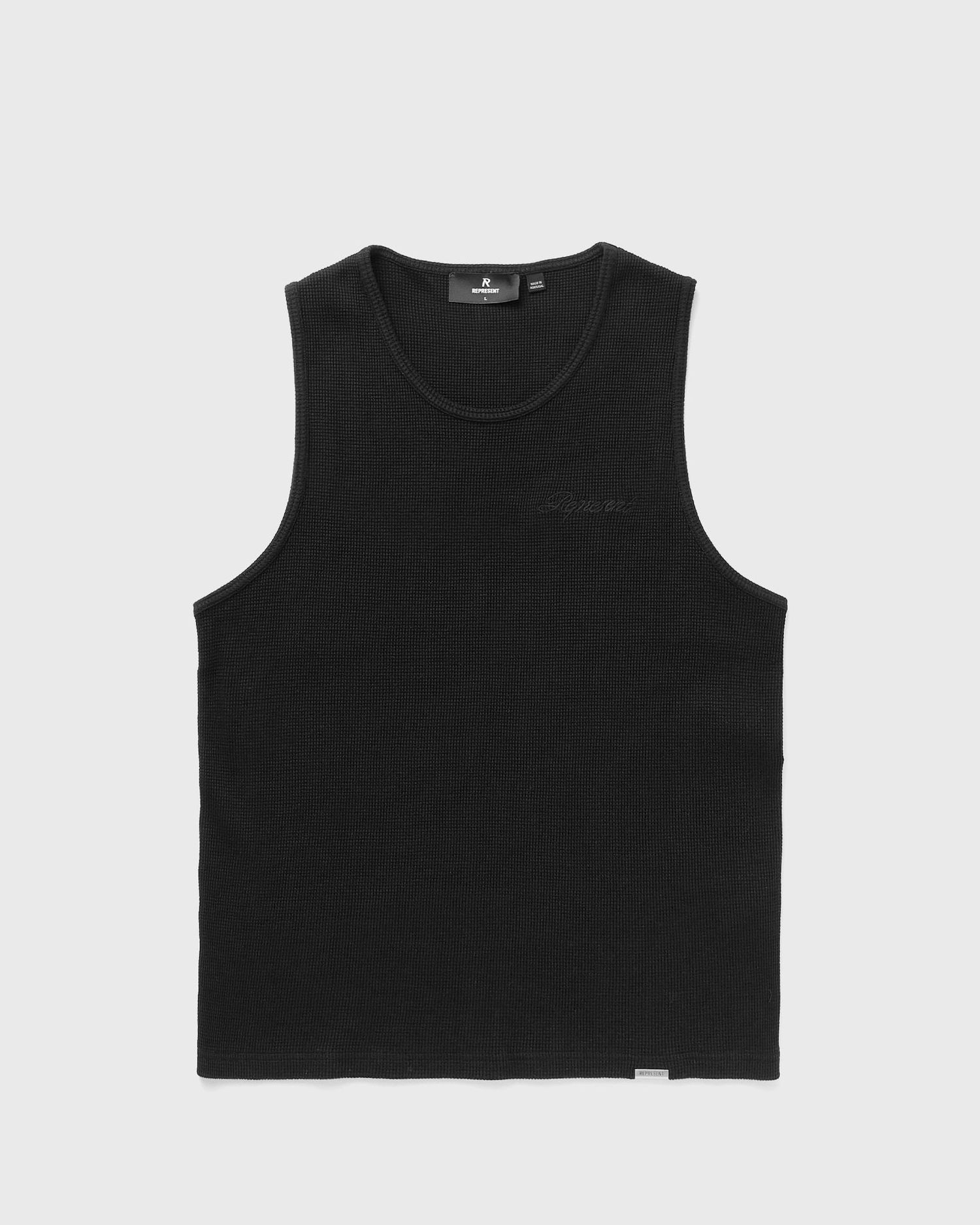 Majica brez rokavov Represent Clo Waffle Vest Črna | MLM4186-01, 0