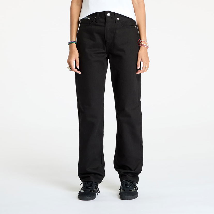 Kavbojke CALVIN KLEIN High Rise Straight Jeans Denim Črna | J20J224016 1BY