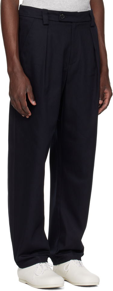 Hlače A.P.C. A.P.C. Renato Pleated Trousers Mornarica | COFCO-H08428, 1