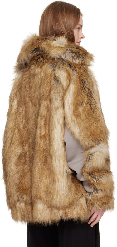 Jakna Ottolinger Ottolinger Oversized Furry Multiline Jacket Rjava | 109-701709-01, 2