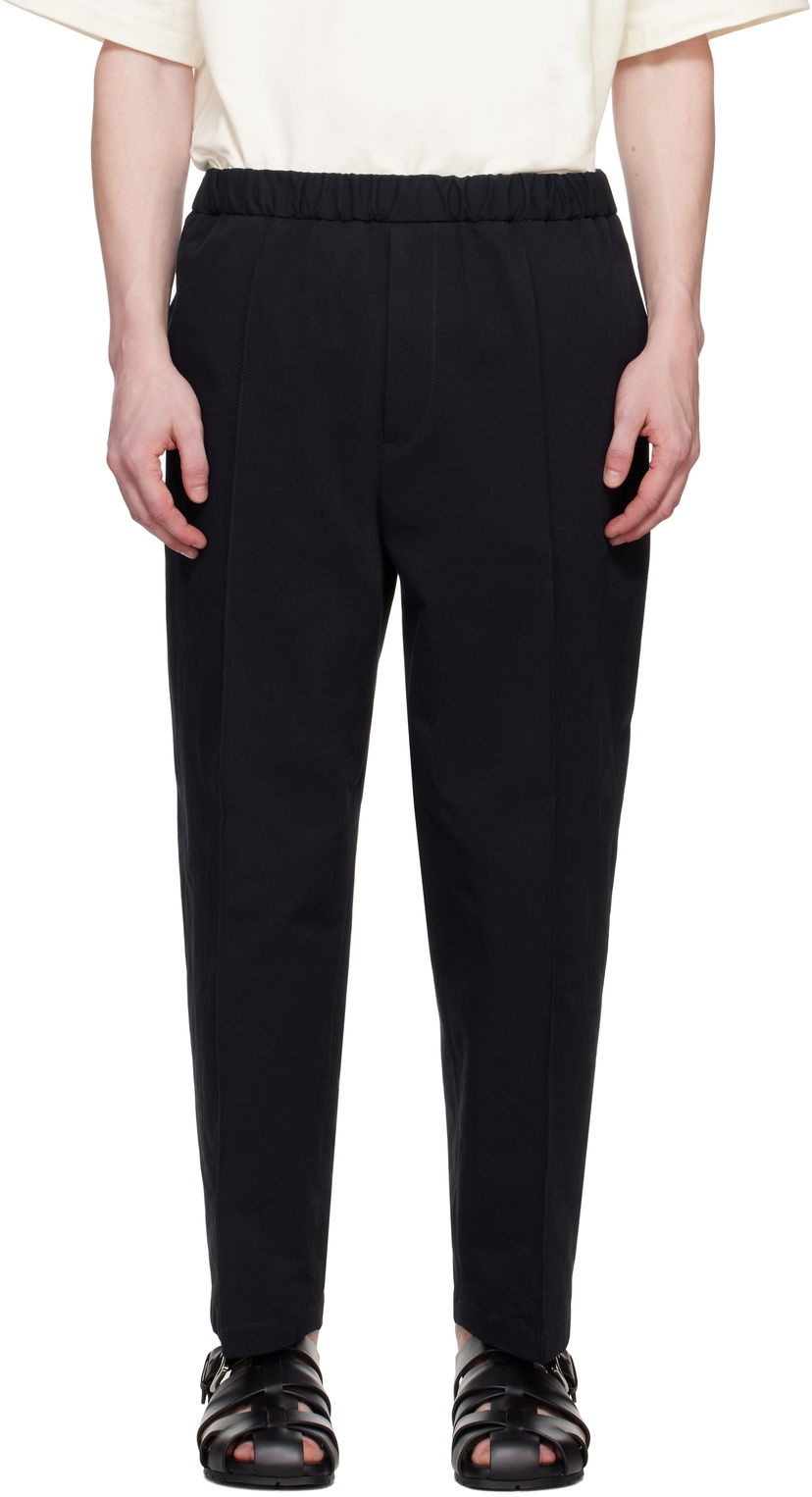 Hlače Jil Sander Jil Sander Tapered Trousers Črna | J21KA0012_J45286
