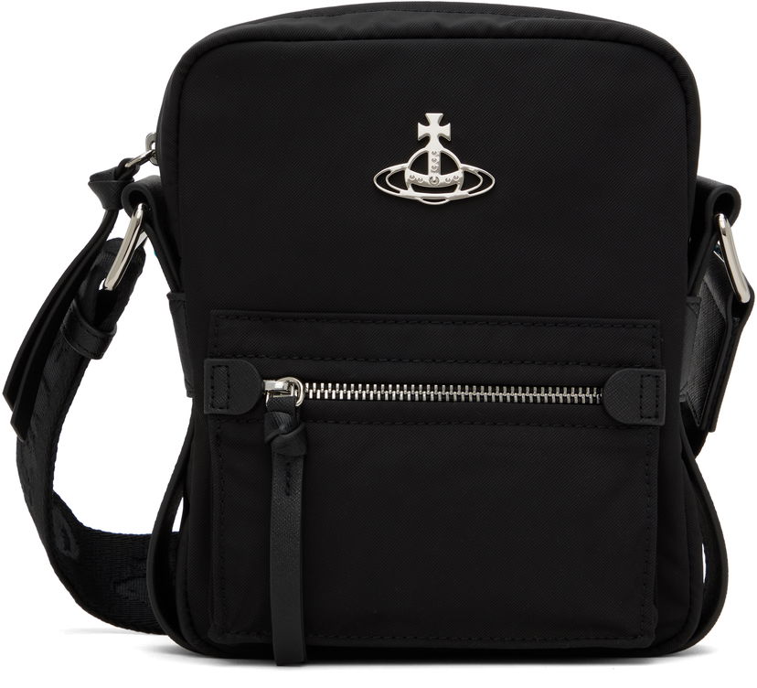 Torba za čez ramo Vivienne Westwood Small Jackson Crossbody Satchel Bag Črna | 4803000BU-W001Y-