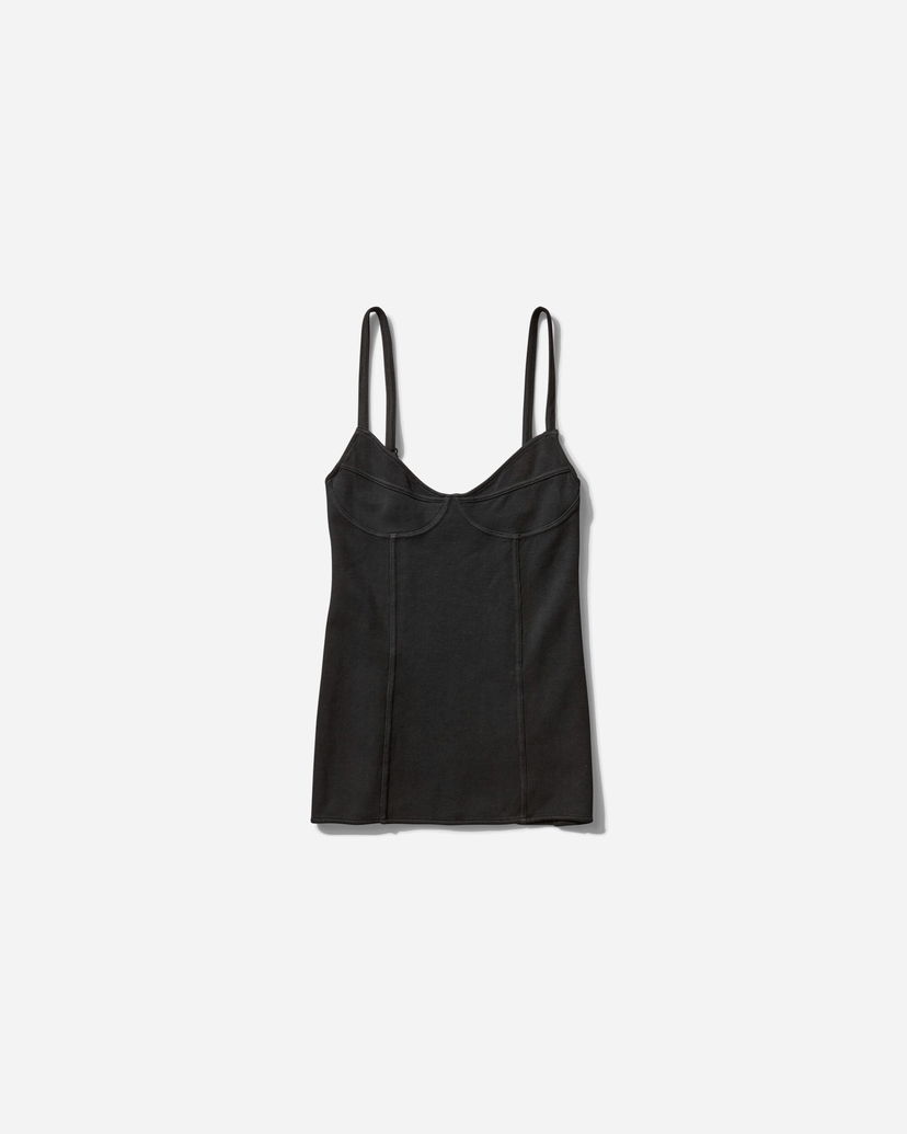 Majica brez rokavov OUR LEGACY Washed Cami Tank Top Črna | W2256CW 001