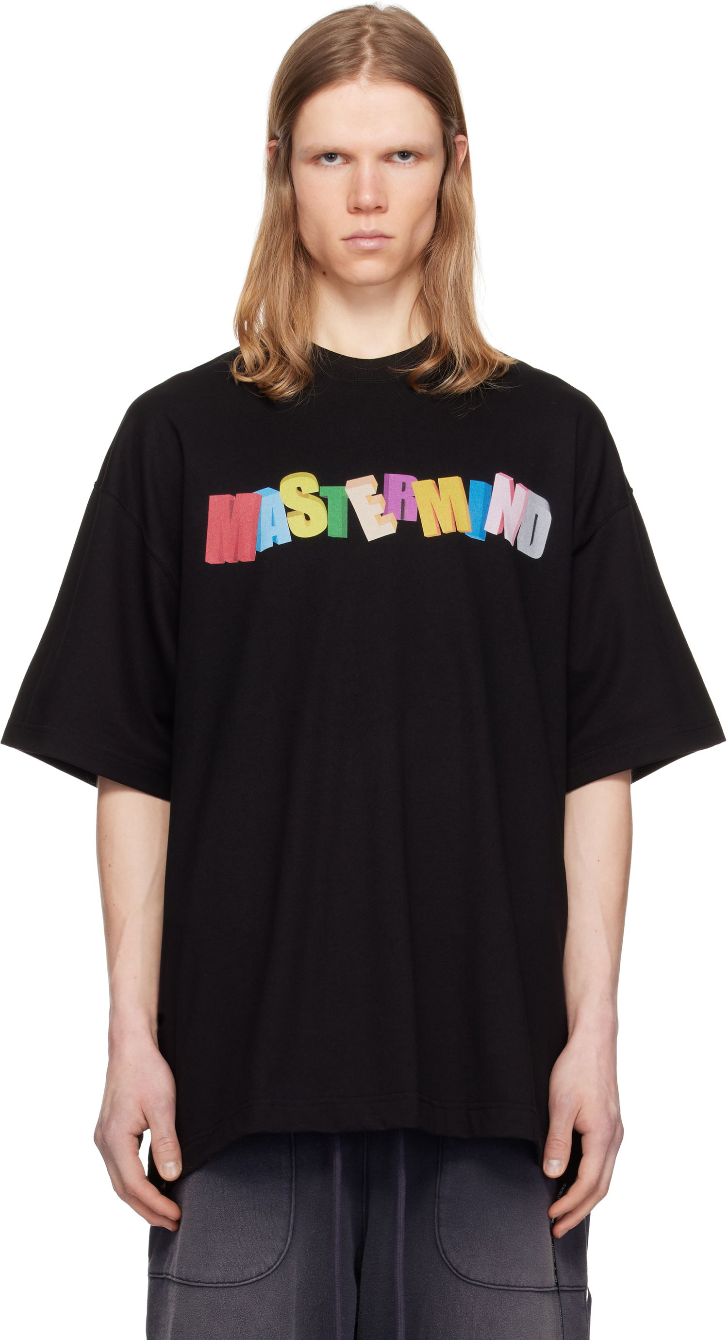 Majica Mastermind WORLD Mastermind World Oversized Multicolor Logo T-Shirt Črna | MW25S14-TS056-022, 0