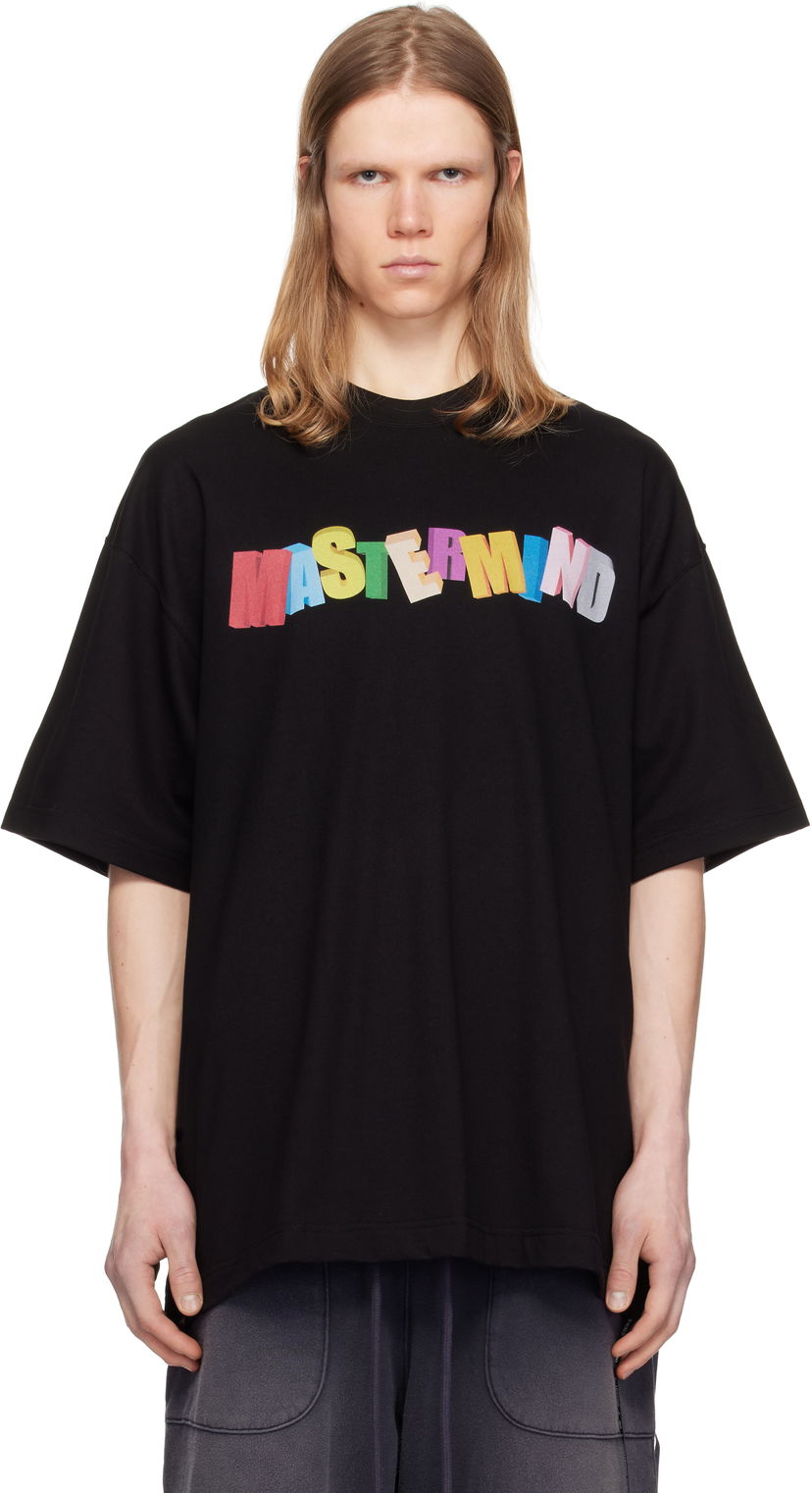 Majica Mastermind WORLD Mastermind World Oversized Multicolor Logo T-Shirt Črna | MW25S14-TS056-022