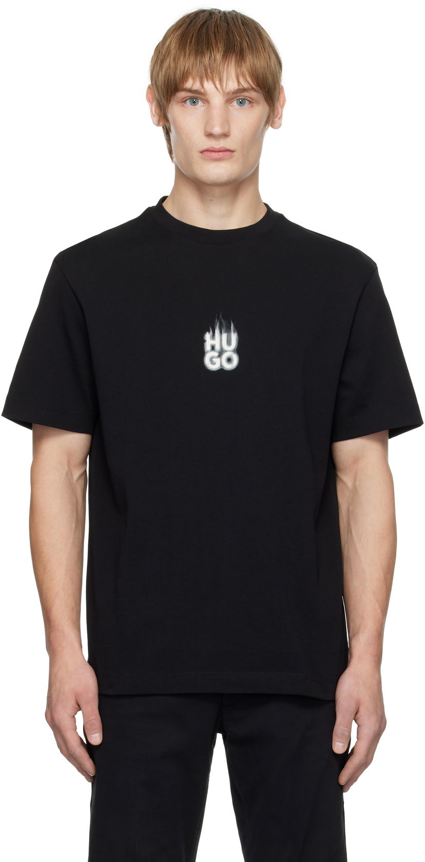 Majica BOSS Flame Logo T-Shirt Črna | 50530434