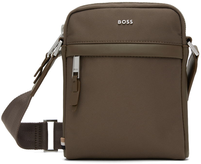 Torba za čez ramo BOSS BOSS Canvas Reporter Bag Zelena | 50536491