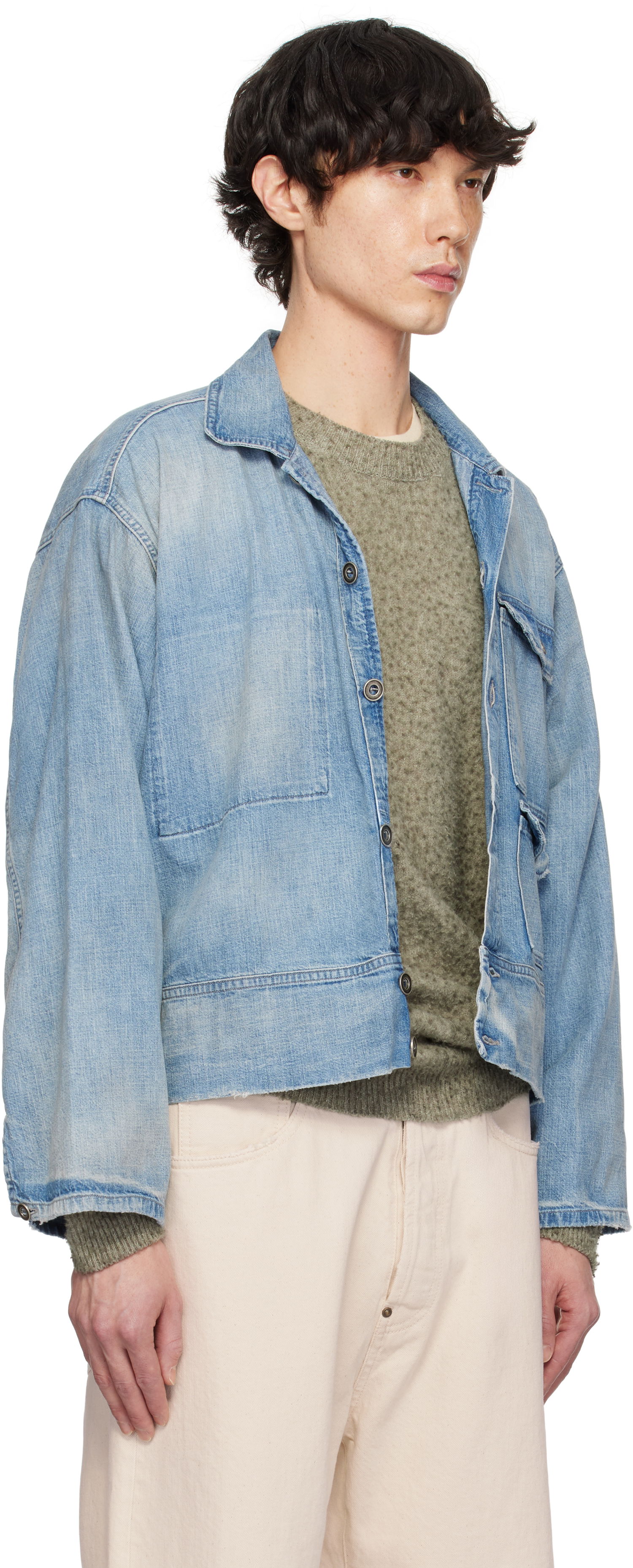 Jakna Maison Margiela Maison Margiela Sports Denim Jacket Modra | S50AM0637 M30021, 1