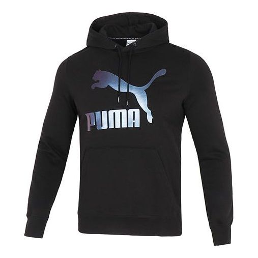 Pulover Puma Classics Metallic Logo TR Hoodie Črna | 535341-51