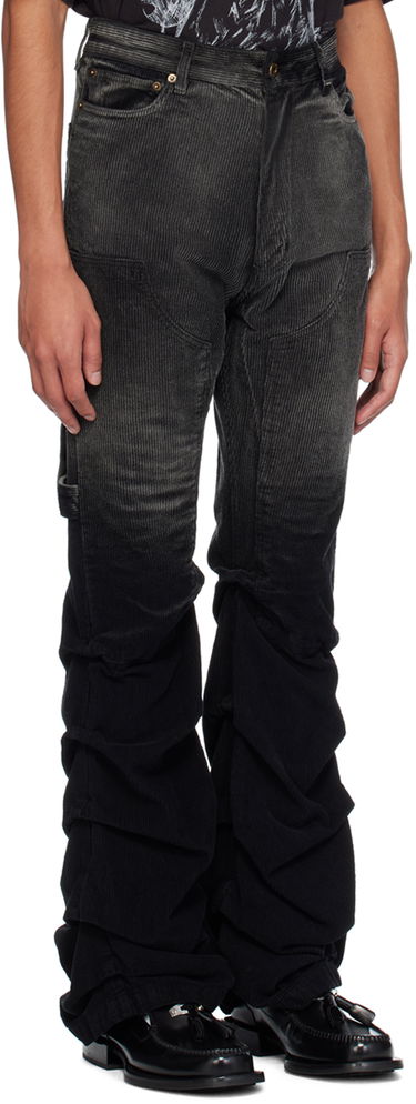 Cargo hlače We11done We11done Washed Wrinkled Corduroy Pants Črna | WD-PT2-24-237-M-BK, 1