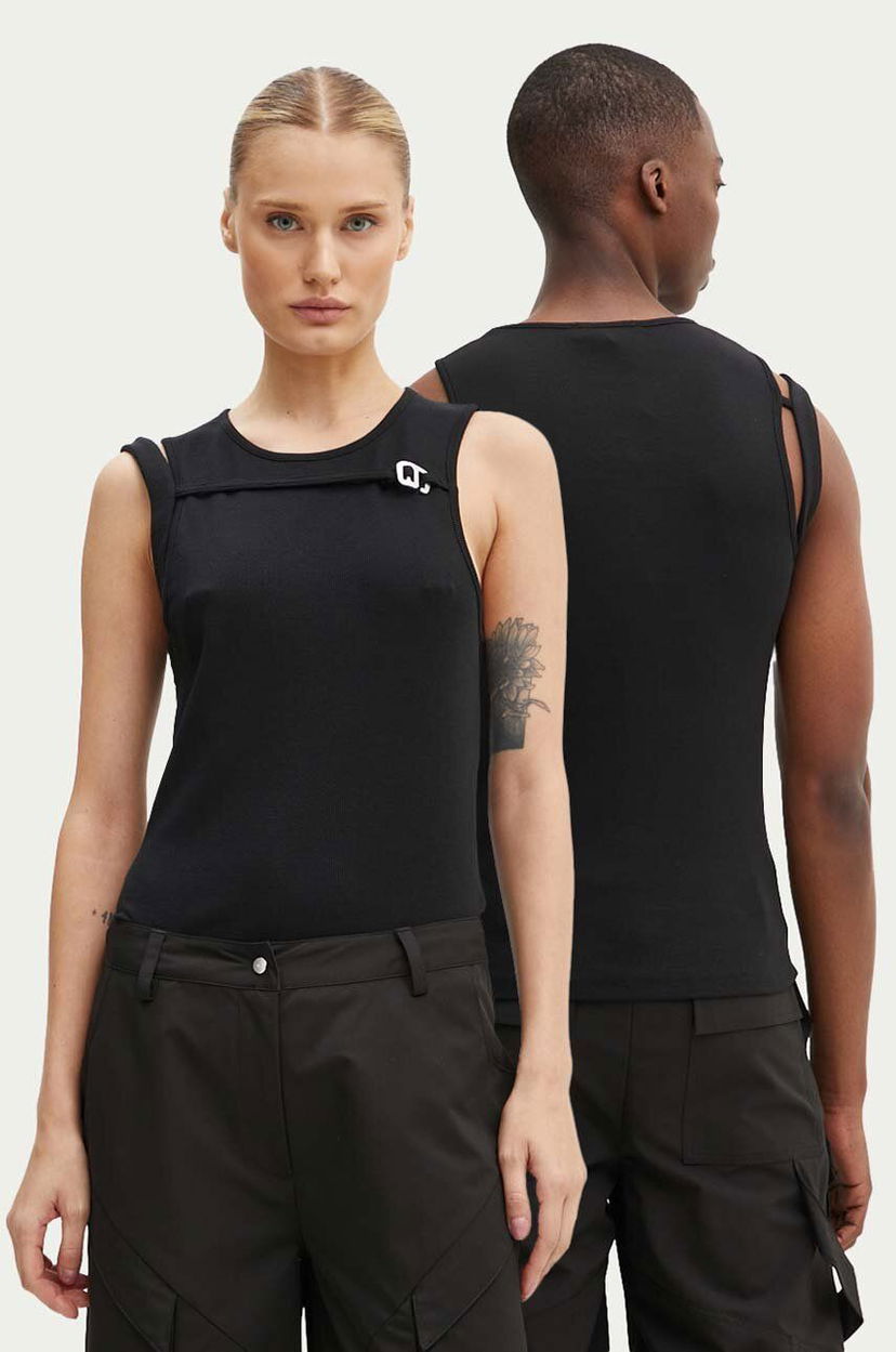 Majica brez rokavov HELIOT EMIL Cutout Detail Tank Top Črna | PREAW24.M.09.118