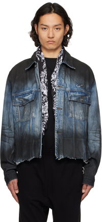 We11done Sprayed Sporty Selldone Denim Jacket