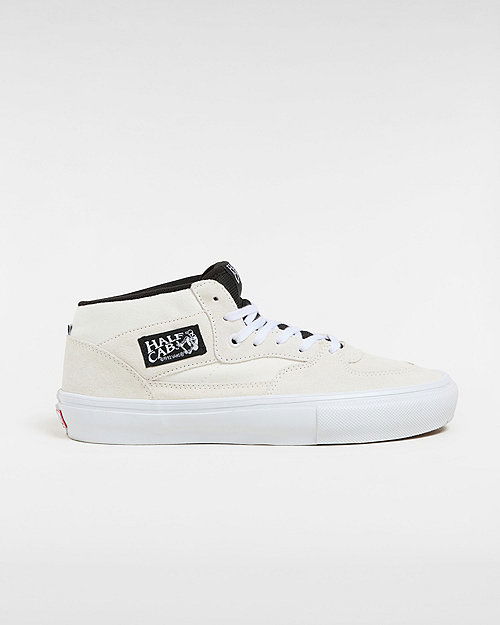 Skateboarding Vans Skate Half Cab Shoes (white/black) Unisex White, Size 6 Bela | VN0A5FCDYB2