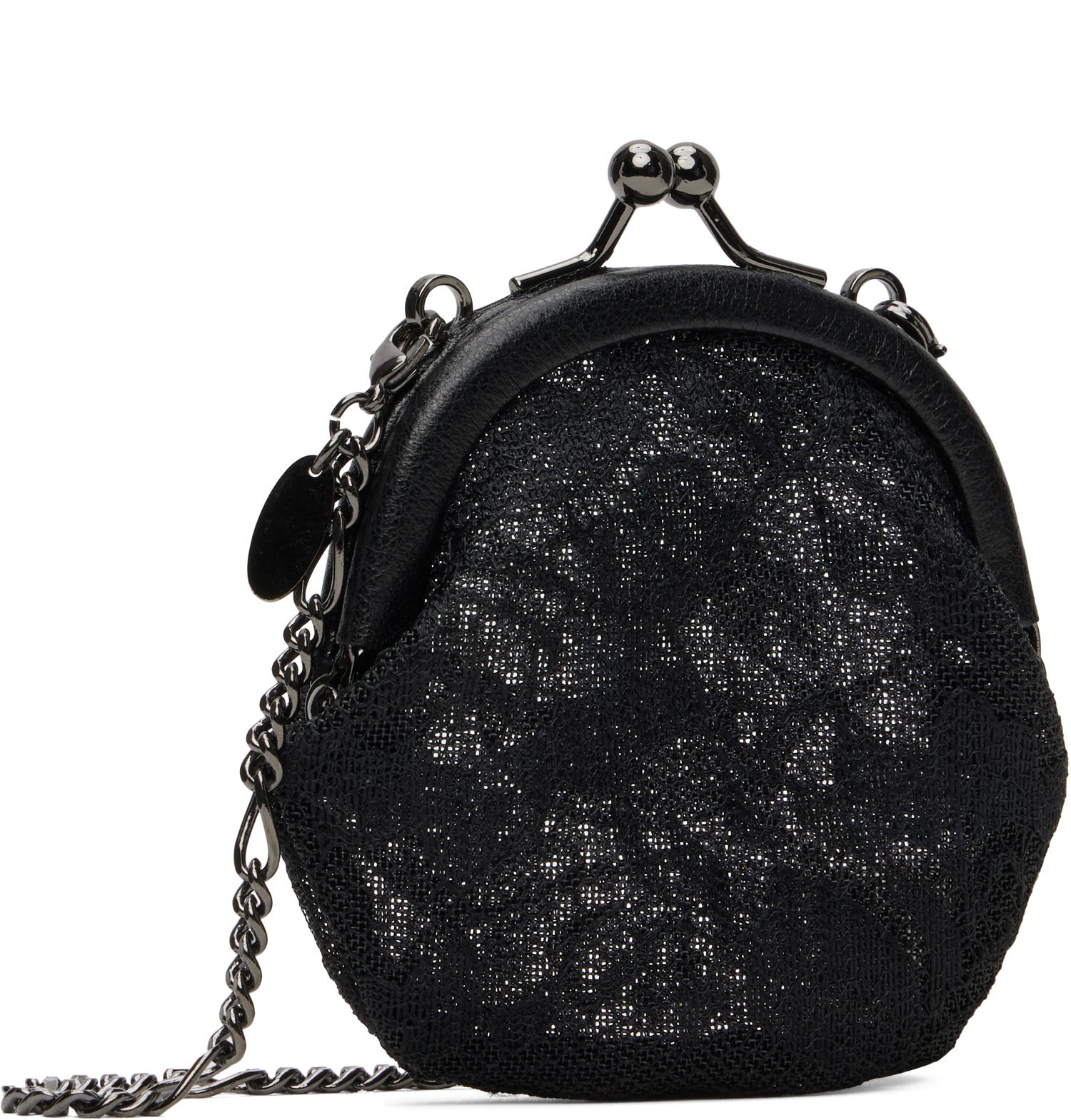 Denarnica Yohji Yamamoto YOHJI YAMAMOTO Clasp Coin Purse Črna | DP-A09-901, 1