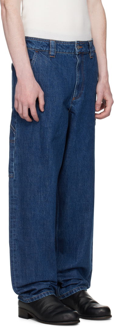 Kavbojke A.P.C. A.P.C. Fergus Loose Fit Jeans Modra | COHJK-M08500, 1