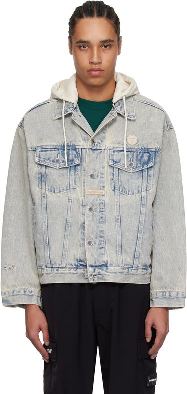 Jakna AAPE by A Bathing Ape AAPE by A Bathing Ape 'AAPE Now' Hooded Denim Jacket Modra | AAPLJM7700XBNBLR, 0