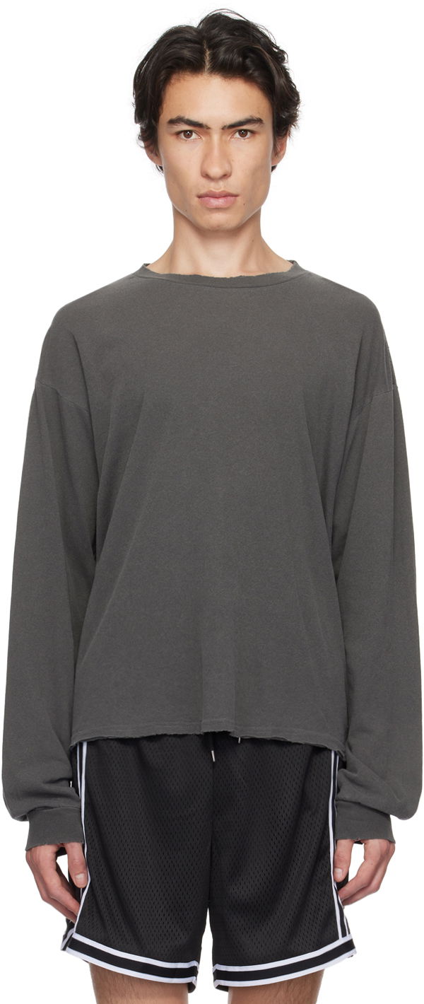 Majica John Elliott John Elliott Folsom Long Sleeve T-Shirt Siva | A292M3714A