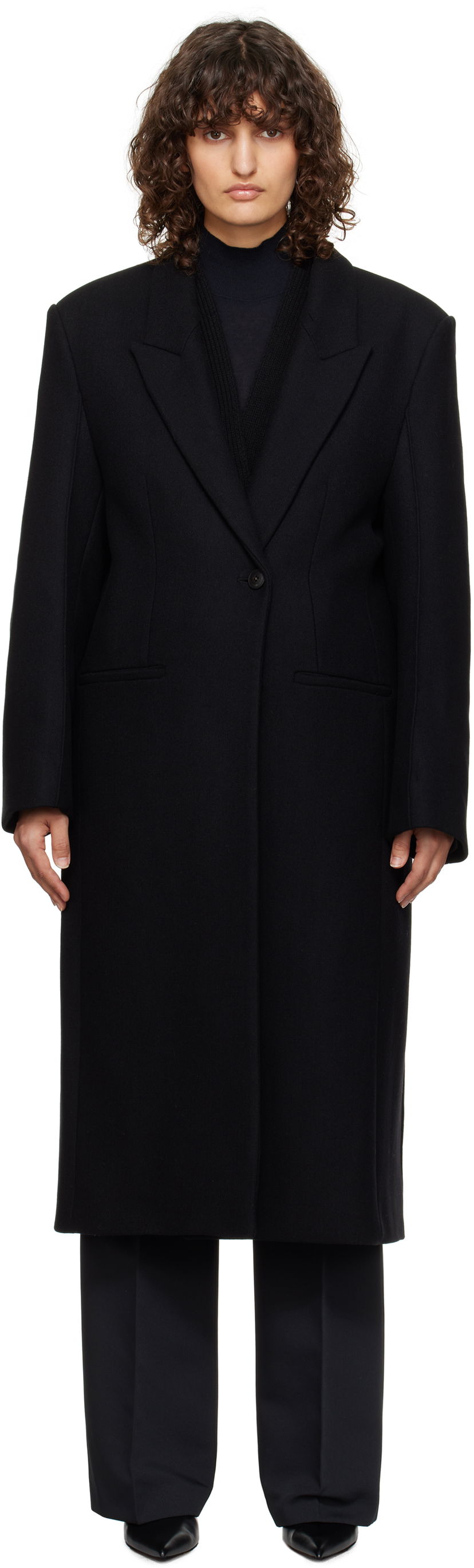 Plašči Róhe Opera Coat Črna | 613-10-166