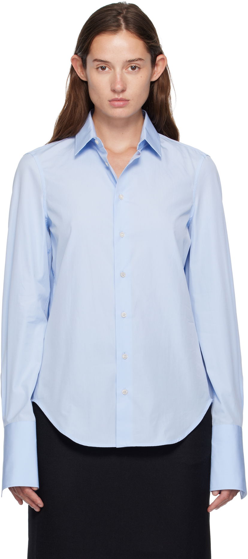 Srajce WARDROBE.NYC WARDROBE.NYC Classic Shirt Modra | W1135F25CO
