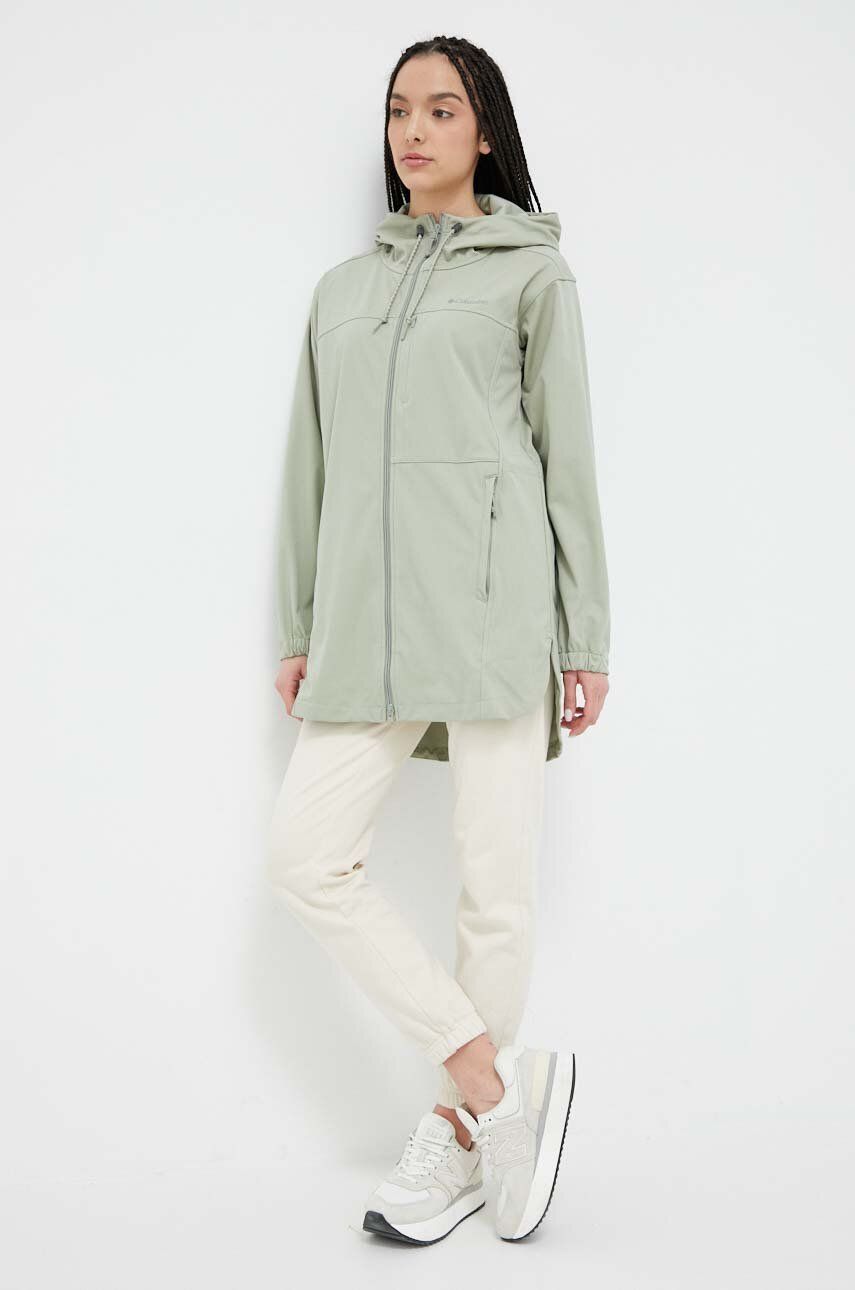 Jakna Columbia Flora Park Softshell Jacket Zelena | 2034781, 0
