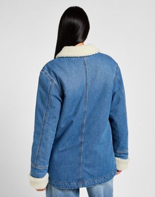 Parka Lee Lee Sherpa Lined Chore Jacket Modra | 112355111