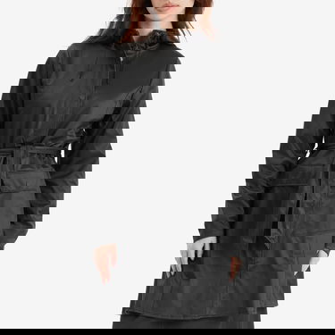 Dežni plašč Rains Curve Long Hooded Rain Jacket, Size L Črna | 18130-84, 2