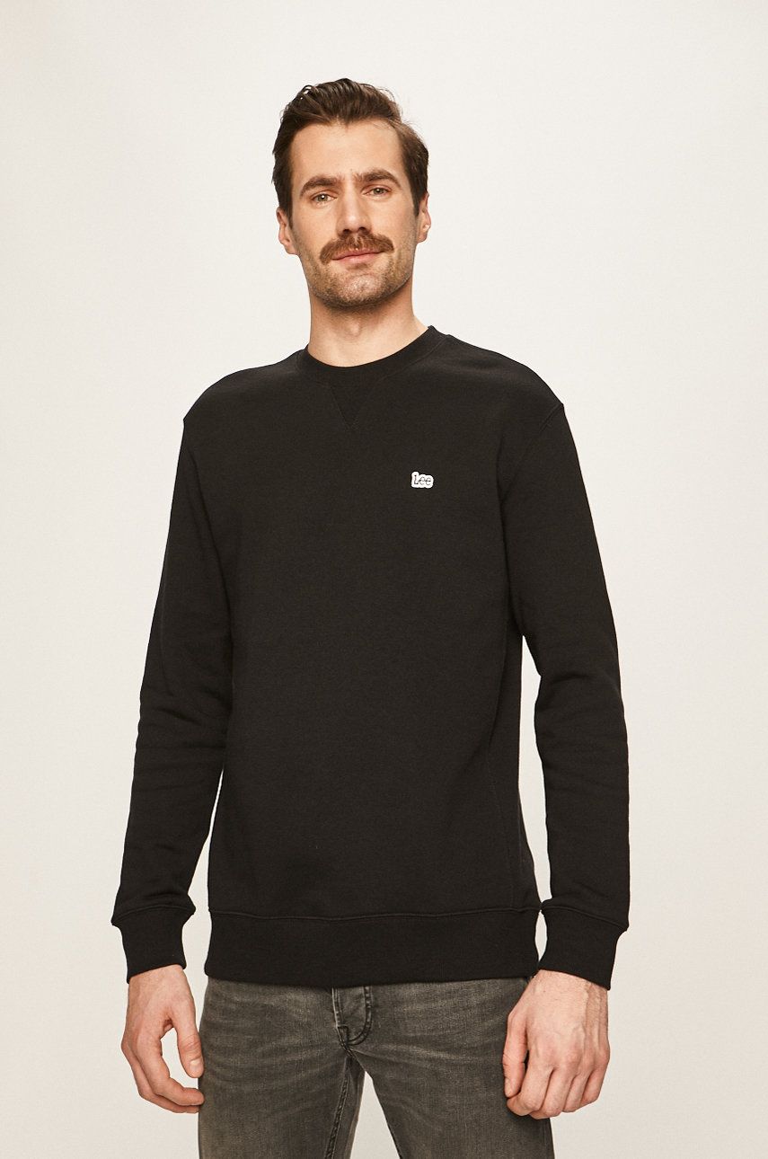 Pulover Lee Crew Sweatshirt Črna | L81ITJ01, 0