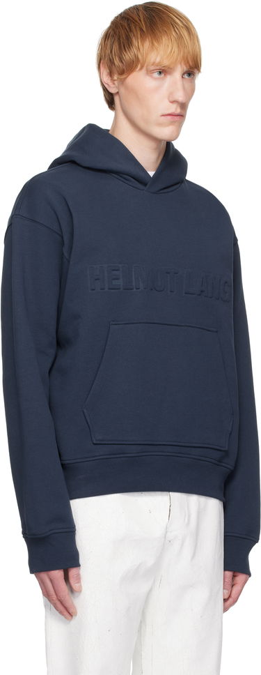 Pulover Helmut Lang Helmut Lang Embossed Logo Hoodie Mornarica | P01HM507, 1