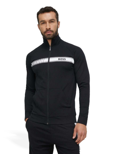 Pulover BOSS Authentic Full Zip Jacket Črna | 50496746