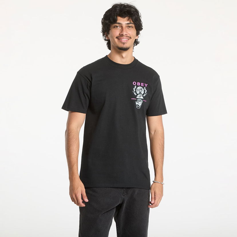 Majica OBEY T-shirt Helping Hand Black Črna | 165263942-BLK